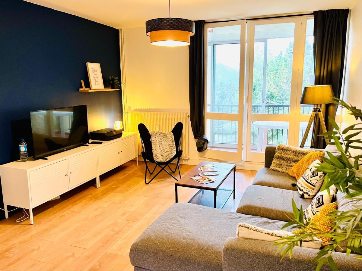 Airelle, bel appartement avec loggia vue montagne Font-Romeu-Odeillo-Via Esterno foto